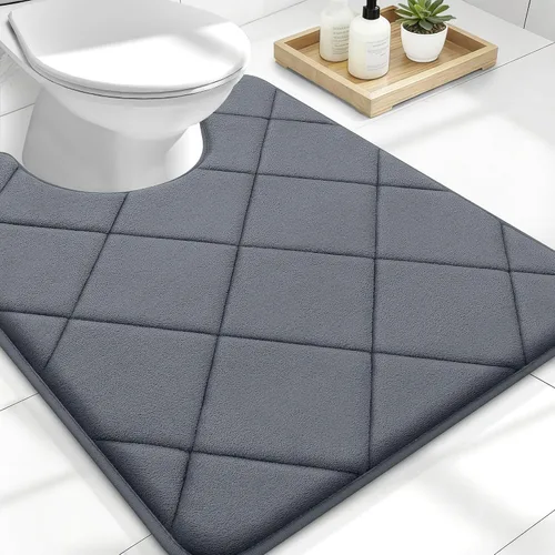 Miniatura 151 de OLANLY Tapete de baño de espuma viscoelástica de 24 x 16 pulgadas, ultra suave y absorbente, lavable a máquina, cómodo tapete de baño para suelo