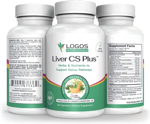 Miniatura 6 de Liver CS Plus™ - 60 potentes cápsulas vegetarianas de fórmula de desintoxicación hepática - Aumento del glutatión y disminución del estrés oxidativo.