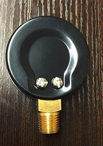 Miniatura 2 de Presión del compresor de aire/medidor hidráulico 2" Montaje lateral de cara 1/4" NPT 0-200 PSI