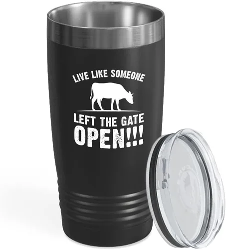 Miniatura 10 de Dairy Farmer - Vaso vikingo negro de 20 onzas – I Plan My Social Life – Farmhouse Country Boy Girl Tractor Flower Valley Backyard Cluck Hens Barn