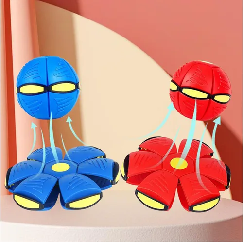 Miniatura 6 de Magic Bouncy Ball - Pelota inflable para niños, tira un disco y atrapa una bola, pelota de fútbol para interiores y exteriores, transformación