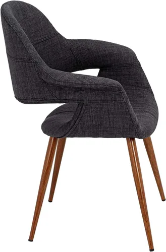 Miniatura 5 de Armen Living Sillón moderno de tela de carbón Phoebe