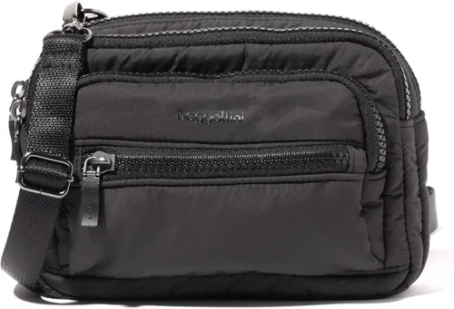 Miniatura 13 de Baggallini Bolsa cruzada pequeña con triple cremallera para mujer, 8 x 6 pulgadas, ligera, convertible