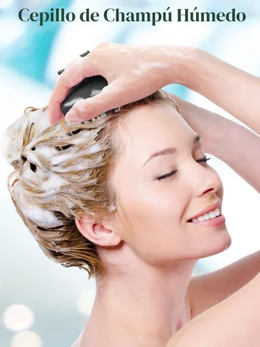 Miniatura 6 de HEETA Masajeador de Cuero Cabelludo para el Crecimiento del Cabello, Exfoliador de Cuero Cabelludo con Cerdas Suaves, Diseño de Silicona Integrado