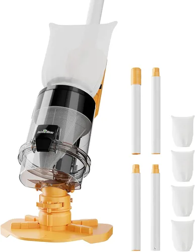 Miniatura 8 de Aspiradora de piscina inalámbrica con poste telescópico, potente succión de 30 GPM, filtración dual avanzada, batería reemplazable, tiempo