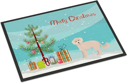 Miniatura 264 de Caroline's Treasures CK3799MAT Akita Shepherd - Tapete de árbol de Navidad de 18 x 27 pulgadas, tapete para puerta delantera, interior y exterior