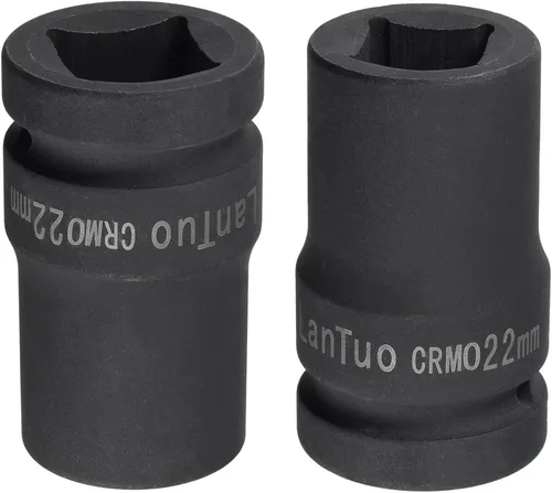 Miniatura 5 de uxcell Enchufe de impacto cuadrado de 1 pulgada por 0.866 in, CR-MO 3.150 in de longitud, tamaños métricos estándar