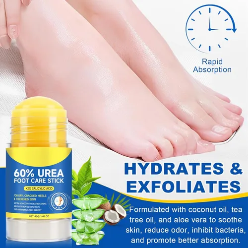 Miniatura 3 de Liefiet Crema de urea 60% hidratante para el cuidado de los pies, paquete de 2 unidades, 1.41 onzas líquidas crema hidratante para pies y manos