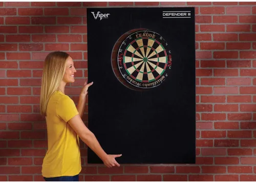 Miniatura 2 de Viper Defender III Protector de pared envolvente de diana de longitud extendida, se adapta a dianas de cerdas de 17.75 y 18 pulgadas, ajuste por
