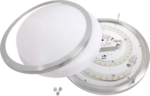 Miniatura 2 de LB72172 - Lámpara de techo LED de montaje empotrado, 10 pulgadas, moderna, regulable, lámpara redonda, acabado de bronce aceitado, blanco frío