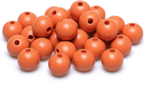 Miniatura 42 de 1000 cuentas de madera negras de 0.236 pulgadas a granel, cuentas espaciadoras sueltas de madera para manualidades hechas a mano, agujero de 0.079