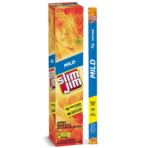 Miniatura 8 de Slim Jim Original Beef Snack Stick 'N Jalapeño Cheese, 1.5 oz