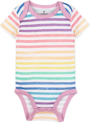 Miniatura 3 de HonestBaby baby-girls 5-pack Short Sleeve Bodysuits One-piece 100% Organic Cotton for Infant Baby Girls