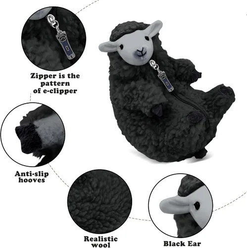 Miniatura 6 de AGRIMONY Bonitos animales de peluche de oveja afeitada, pequeños peluches de cordero kawaii, juguetes de peluche, regalos divertidos de Pascua San