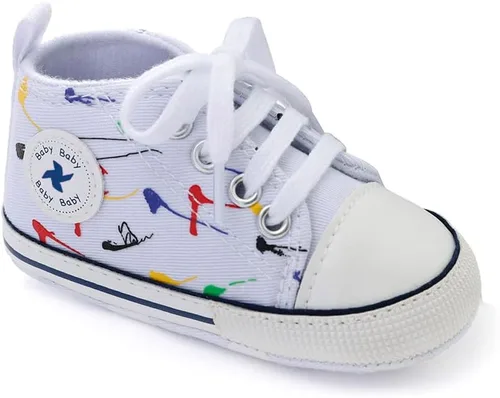 Miniatura 79 de Zapatos deportivos de lona de lona para bebés y niñas, suela antideslizante suave, suela antideslizante