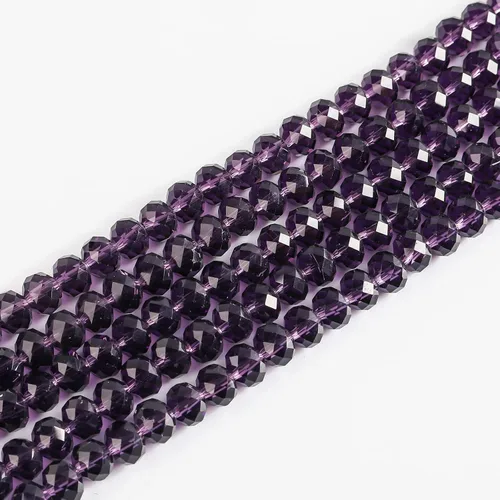 Miniatura 13 de Cuentas de vidrio Rondelle de 4mm para hacer joyas 1200 piezas Cuentas espaciadoras facetadas en forma de Briolette de cristal surtidos Suministros