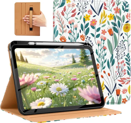 Miniatura 43 de MoKo Funda para iPad A16 de 11 pulgadas, funda para iPad de 11ª/10ª generación (2025/2022) con soporte para lápices y bolsillo, funda con soporte