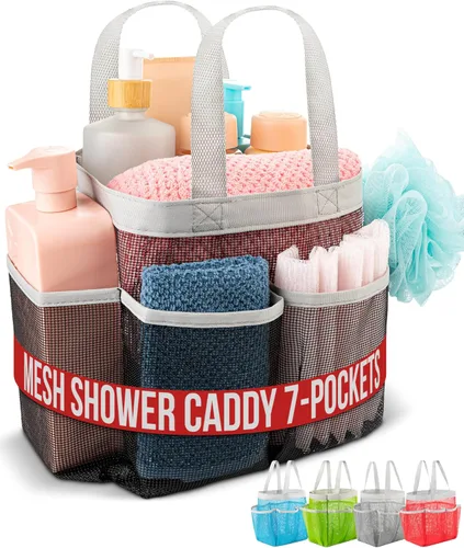 Miniatura 11 de Handy Laundry Cortina de ducha organizadora de baño -9 bolsillos- Perfecto para organizar el baño en casa, tus artículos de tocador y juguetes