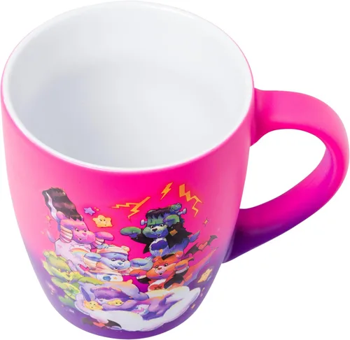 Miniatura 3 de Silver Buffalo Care Bears Universal Monsters Group Cloud Scene Soft Touch Ombre - Taza de cerámica curvada jumbo de 25 onzas