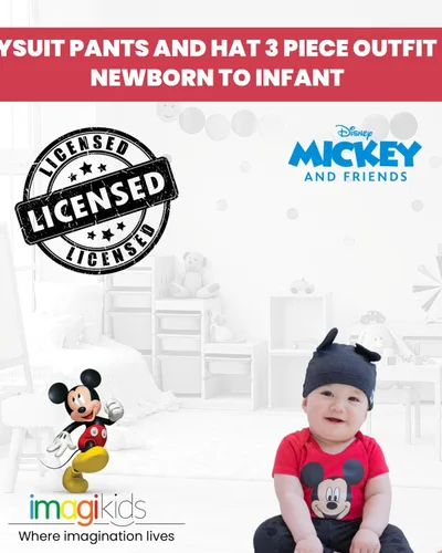 Miniatura 2 de Disney Minnie Mouse - Conjunto de 3 piezas para bebés y niñas Mix N' Match Body Pants Hat