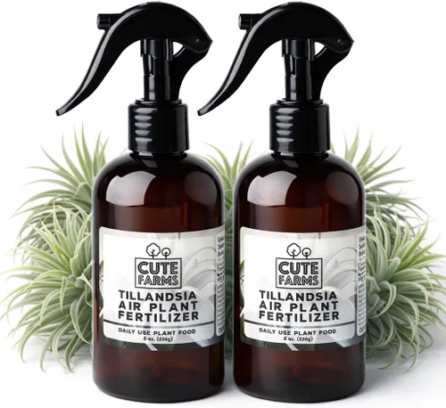 Miniatura 8 de Cute Farms Tillandsia - Fertilizante para plantas de aire, fórmula suave de uso diario, nutrientes formulados para plantas de aire