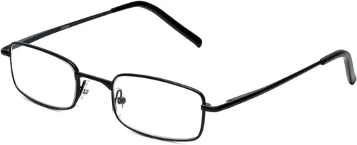 Calabria 753XL - Gafas de lectura extra anchas y grandes con bisagra de resorte de metal, color negro+0.50
