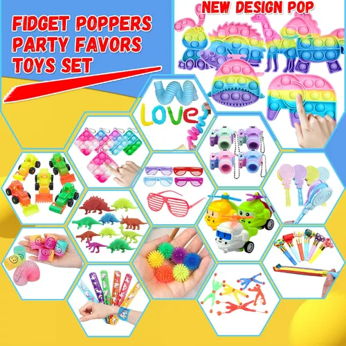 Miniatura 2 de Más de 1000 piezas de recuerdos de fiesta para niños, paquete de juguetes antiestrés, rellenos de calcetines de Navidad, regalo de cumpleaños, caja