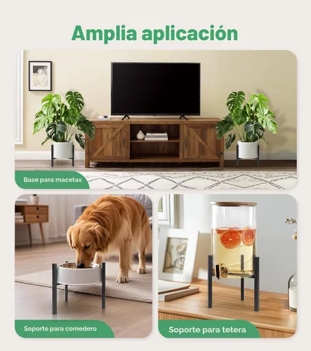 Miniatura 4 de Soporte Ajustable para Plantas de Interior, Soporte Moderno de Metal para Plantas de Interior, Soportes Resistentes para Plantas al Aire Libre