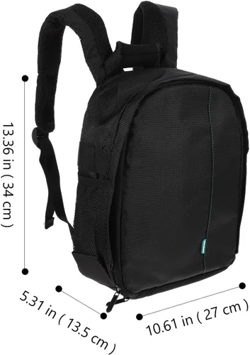 Miniatura 3 de SOLUSTRE Bolsa de cámara Mochilas impermeables para cámara réflex digital SLR estuche de cámara de viaje Mochila de fotografía de gran capacidad