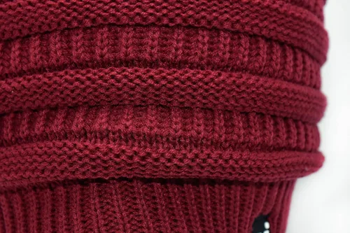 Miniatura 15 de C.C Winter Oversized Beanie Hat with Fuzzy Lining – Thick Knit Thermal Beanie for Cold Weather, Soft Warm Fleece Lined Cap