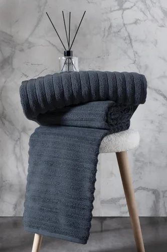 Miniatura 4 de Classic Turkish Towels - Juego de toallas de baño de algodón extragrande de alta calidad, gruesas y absorbentes, toallas de baño de lujo acanaladas