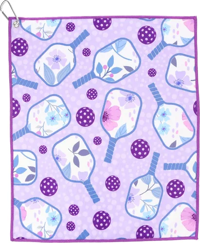 Miniatura 11 de Millie Rose - Toallas de pickleball con estampados de moda, bonitas toallas atléticas de microfibra y algodón de 15 x 17 pulgadas con clip de Arco