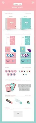 Miniatura 3 de Dos páginas dos segundo álbum de fotos en color rosa con diseño de guirnalda de CD y soporte para tarjeta de fotos KPOP sellado