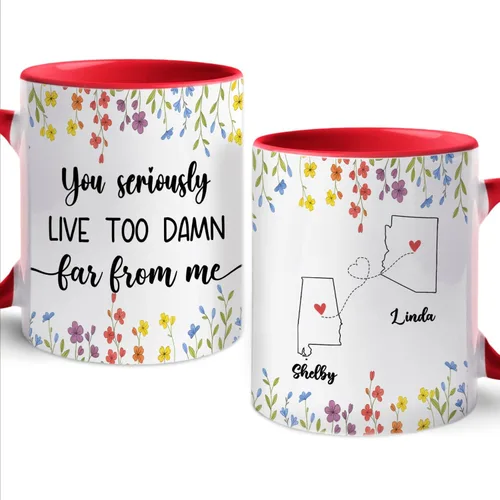 Miniatura 15 de Taza de café con texto en inglés "Besties There Are Friends That Become Family", tazas personalizadas para mejores amigas para mujeres, elige
