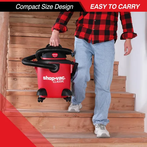 Miniatura 3 de Shop-Vac Aspiradora Húmeda y Seca de 5 Galones, 4.5 HP Pico, Portátil, Resistente, Aspiradora de Taller Función 3 en 1 con Accesorios para Casa