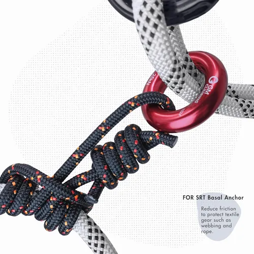 Miniatura 6 de GM CLIMBING Rappel Ring 25kN para escalada en roca Arborist Rescue Slackline Hammock
