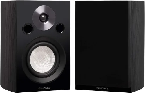 Fluance Estantería de 2 vías de referencia de alto rendimiento y altavoces de sonido envolvente para escuchar estéreo de 2 canales o sistema de cine