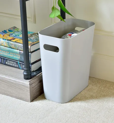 Miniatura 3 de Youngever Paquete de 2 cubos de basura delgados de 3 galones, contenedor de basura de plástico con asas para oficina en casa, sala de estar, sala