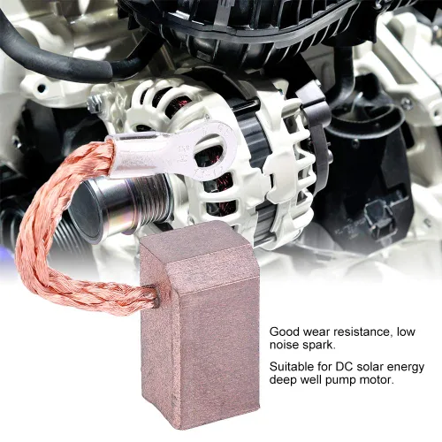 Miniatura 4 de Kadimendium Cepillo de carbono de repuesto J471, 20 Uds., energía solar, bomba de pozo profundo, motor de bomba de cepillo de carbono, pieza