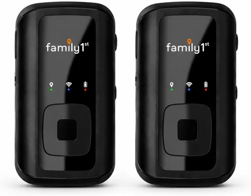 Family1st Paquete compacto de rastreador GPS para vehículos, activos de automóviles y niños, seguimiento en tiempo real con aplicación, dispositivo