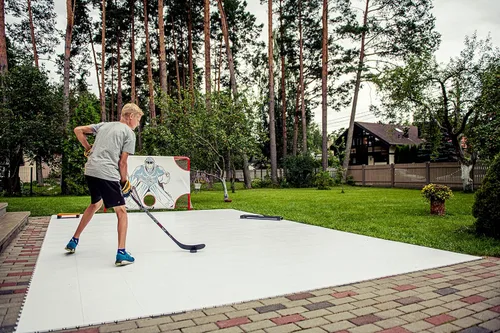 Miniatura 8 de Hockey Revolution My Puzzle Durable Flooring Tiles - Slick Interlocking Training Surface for Stickhandling, Shooting, Passing - Build Your Own