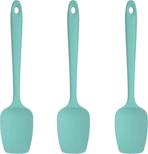 U-Taste Juego de espátulas de cuchara de silicona, 600ºF de alta resistencia al calor, raspador de goma flexible de grado alimenticio, mezcla de