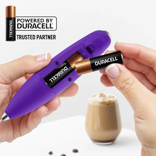 Miniatura 71 de Zulay Milk Boss Espumador de leche potente manual, hace espuma para latte, batidor para mezclar bebidas, café, miniespumador para capuchino, frappé