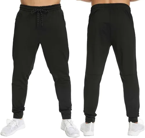Miniatura 2 de Paquete de 12 pantalones deportivos para hombre, pantalones deportivos de entrenamiento para hombre, pantalones deportivos con bolsillos