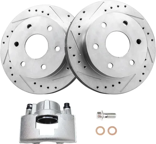 Miniatura 30 de Detroit Axle - Rotores de freno traseros para Volkswagen Beetle Jetta Golf SportWagen Audi A3 2010 2011 2012 2013 2014 2015 2016 2017 2018 2019