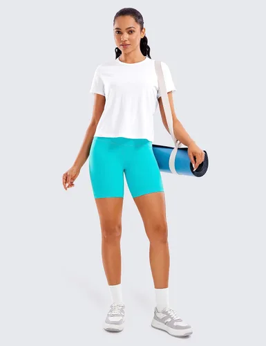 Miniatura 3 de CRZ YOGA Butterluxe - Pantalones cortos de ciclismo para mujer de 2.5 pulgadas, 4 pulgadas, 6 pulgadas, 8 pulgadas, cintura alta