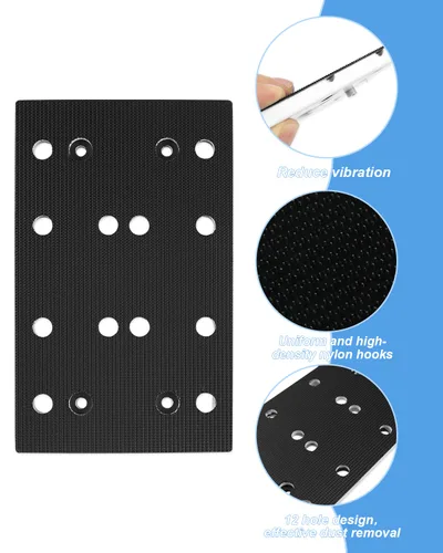 Miniatura 3 de 489252 RTS 400 Almohadilla de repuesto 3.150 in x 5.118 in (3 5/32 x 5 1/4 pulgadas), suave 12 agujeros para lijadoras de órbita aleatoria RTS 400