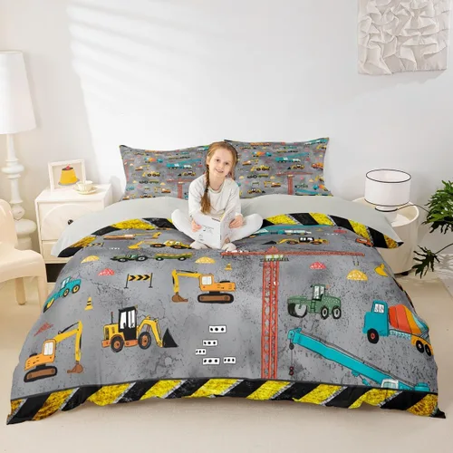 Miniatura 28 de Erosebridal Juego de ropa de cama de pingüinos, funda de edredón de animales antárticos para niños y niñas, funda de edredón estilo caricatura