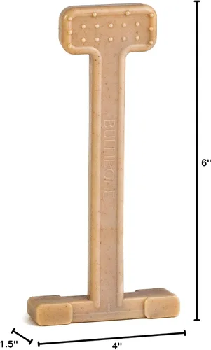 Miniatura 8 de Bullibone Juguete masticable de nailon para perros masticadores agresivos, hueso de higiene dental con sabor a carne de res, juguetes duraderos