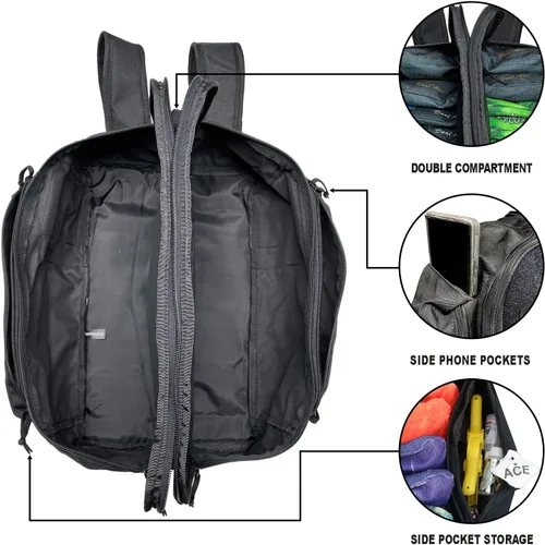 Miniatura 4 de ACE PRO Cornhole Backpack with ACE Patch - Holds Up to Six Cornhole Bag Sets (Up to 24 Bags)